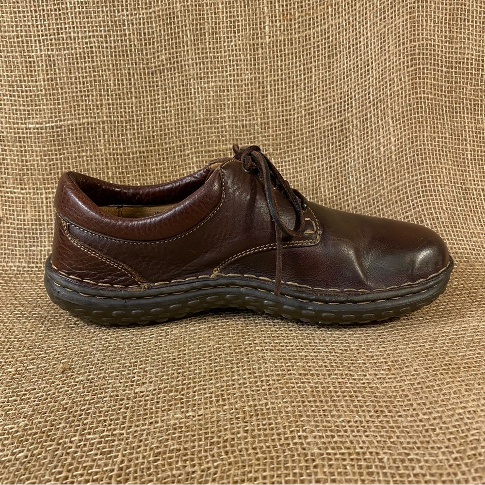Born Women's Oxfords Ravine Leather Lace-Up Round Toe Shoes CD4 Brown Size 9 - Picture 3 of 10